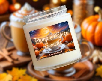 Pumpkin•Sweetie Candle | Limited Edition | Natural Soy Candle | Fall Candle | Pumpkin Candle | Cinnamon Candle | Coffee Candle
