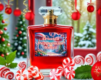 Peppermint•Swirl Perfume Oil | Limited Edition | Natural Perfume | Winter Perfume | Christmas Perfume | Candy•Cane Perfume