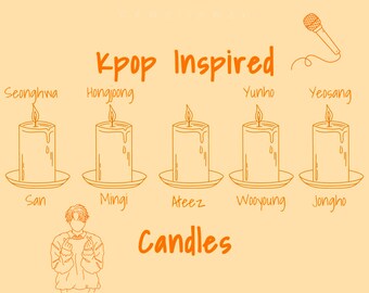 A•T•Z•Inspired Candles | Kpop Inspired Candle | Custom Kpop Candles | Customizable Kpop Candles | Kpop Wax Melts | Graduation Gifts