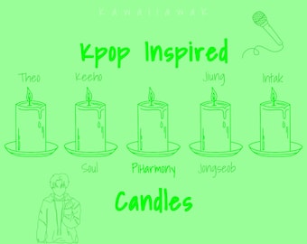 P•1•H•Inspired Candles | Kpop Inspired Candle | Custom Kpop Candles | Customizable Kpop Candles | Kpop Wax Melts | Graduation Gifts