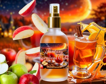 Fantasy•Cider Perfume Oil | Apples, Cinnamon, Spices, Woods | Fall Perfume | Halloween