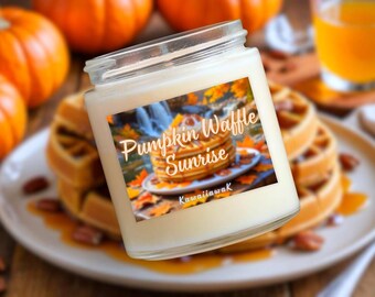 Pumpkin•Waffle Candle | Limited Edition | Natural Soy Candle | Fall Candle | Pumpkin Candle | Vanilla Candle | Gourmand Candle