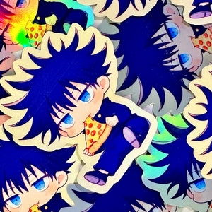 Pizza•Sorcerer•Boy Anime Stickers | Anime Stickers | Anime Inspired Stickers | Water Bottle Stickers | Laptop Decal | Holographic Stickers