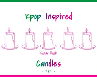 Kpop Inspired Candle | Kpop Inspired Candles | Custom Kpop Candles | Customizable Kpop Candles | Kpop Wax Melts | Graduation Gifts