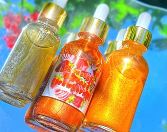 NEW Scents | Custom Extra Shimmer Body Oil | Glitter Body Oil | Custom Body Oil | Custom Shimmer Oil | Handcrafted Body Oil