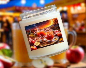 Fantasy•Cider Candle | Apple•Cider Candle | Limited Edition | Natural Soy Candle | Fall Candle | Apple Candle | Cinnamon Candle