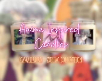 Anime Inspired Candles | Anime Candles | Custom Anime Candles | Customizable Anime Candles | Masculine and Feminine Scents | Graduation Gift