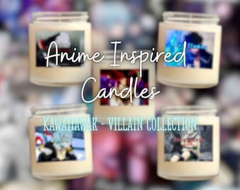 NEW Anime Inspired Candles | Anime Candles | Custom Anime Candles | Customizable Anime Candles | Masculine and Feminine Scents