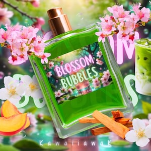 Blossom•Bubbles Perfume | Cherry•Blossom Perfume| Peach Perfume | Matcha Perfume | Body Oil | Perfume Oil | Body Mist | Floral Scents