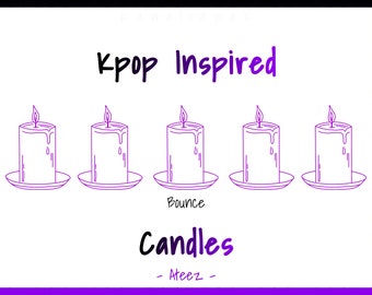 Kpop Inspired Candle | Kpop Inspired Candles | Custom Kpop Candles | Customizable Kpop Candles | Kpop Wax Melts