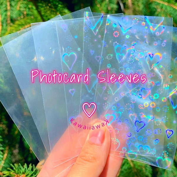 Kpop Photocard Sleeves | Mini Print Sleeves | Holographic Photocard Sleeves