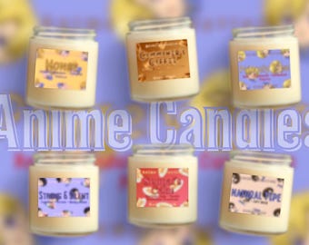 O•H•Anime Inspired Candles | Soy Candles | Anime | Kawaii | Manga | Anime Gifts