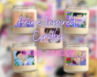 NEW Anime Inspired Candles | Anime Candles | Custom Anime Candles | Customizable Anime Candles | Masculine and Feminine Scents