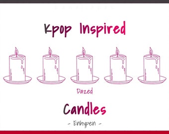 Kpop Inspired Candle | Kpop Inspired Candles | Custom Kpop Candles | Customizable Kpop Candles | Kpop Wax Melts | Graduation Gifts