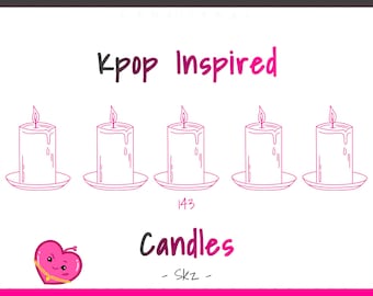Kpop Inspired Candle | Kpop Inspired Candles | Custom Kpop Candles | Customizable Kpop Candles | Kpop Wax Melts | Graduation Gifts