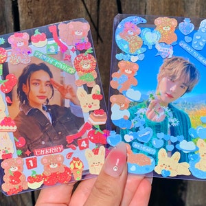 Toploaders de cartões de fotos Kpop decorados | Toploaders de cartões de fotos Kpop | Toploaders decorados