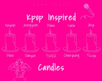 T•W•C•E•Inspired Candles | Kpop Inspired Candle | Custom Kpop Candles | Customizable Kpop Candles | Kpop Wax Melts | Graduation Gifts