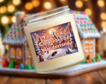 Toasted•Gingerbread Candle | Limited Edition | Natural Soy Candle | Winter Candle | Christmas Candle | Gingerbread | Gourmand Candle