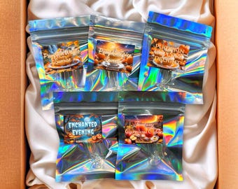 Fall Perfumes Sample Box | Natural Perfume | Pumpkin•Spice | Pumpkin•Cupcake | Apple•Cider | Fall Perfumes | Perfume Sample Box