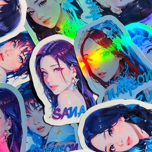TWCE•Mermaid•Stickers | Kpop Stickers | Kpop Inspired Stickers | Water Bottle Stickers | Laptop Decal | Holographic Stickers