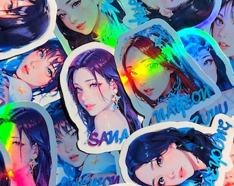 TWICE•Mermaid•Stickers | Kpop Stickers | Kpop Inspired Stickers | Water Bottle Stickers | Laptop Decal | Holographic Stickers