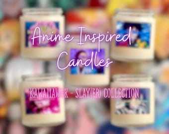 NEW Anime Inspired Candles | Anime Candles | Custom Anime Candles | Customizable Anime Candles | Masculine and Feminine Scents