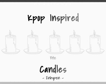 Kpop Inspired Candle | Kpop Inspired Candle | Custom Kpop Candles | Customizable Kpop Candles | Kpop Wax Melts