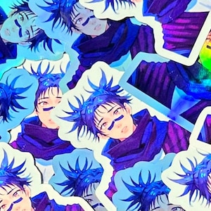Emo•Sorcerer•Boy Anime Stickers | Anime Stickers | Anime Inspired Stickers | Water Bottle Stickers | Laptop Decal | Holographic Stickers