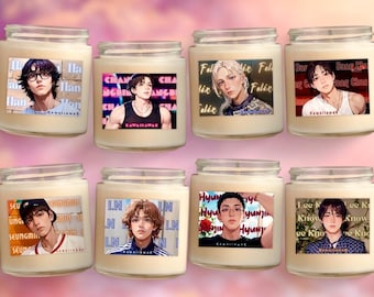 Kpop Bias Inspired Candles | Kpop Inspired Candle | Custom Kpop Candles | Customizable Kpop Candles | Kpop Wax Melts | Graduation Gifts