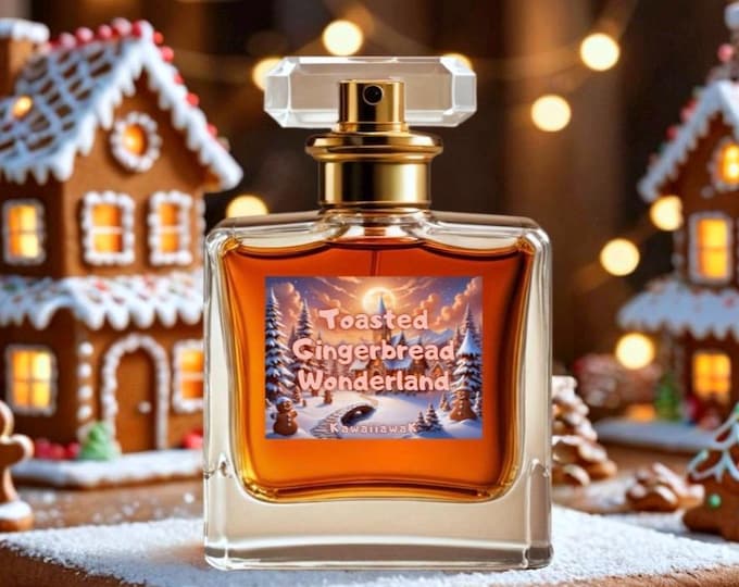 Featured listing image: Toasted•Gingerbread Perfume Oil | Limited Edition | Natural Perfume | Winter Perfume | Christmas Perfume | Gingerbread | Gourmand Perfume