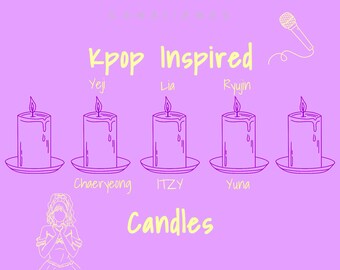 I•T•Z•Y•Inspired Candles | Kpop Inspired Candle | Custom Kpop Candles | Customizable Kpop Candles | Kpop Wax Melts | Kpop Gifts