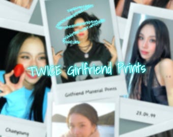 Kpop•Girlfriend Style Mini Prints | Mini Prints | Custom Kpop Film Prints | Kpop Instant Mini Prints | Kpop Instant Film Prints