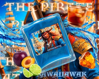 The•Pirate Perfume Oil | Ozone, Plum, Lime, Bay Rum | Body Oil | Perfume Spray | Mythical Creature Perfumes | Fantasy Perfumes