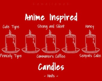 NEW Anime Inspired Candles | Anime Candles | Custom Anime Candles | Customizable Anime Candles | Masculine and Feminine Scents