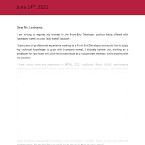 Carta de presentación / Harvard, Amazon y entrevistas de Apple