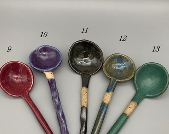 Ceramic spoon | Handmade | multi-color