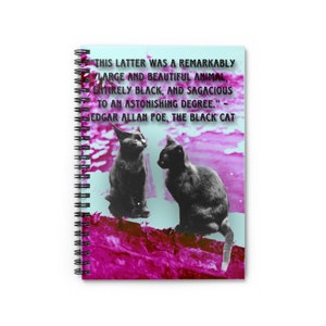 Black cats Spiral Notebook - Ruled Line