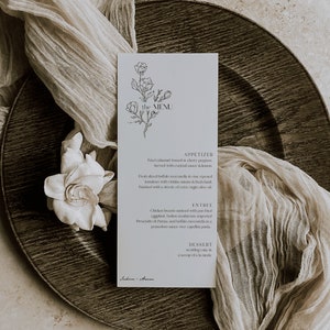 Menü | ZARRA | Hochzeitsbankett Baby Shower besonderes Event Menü