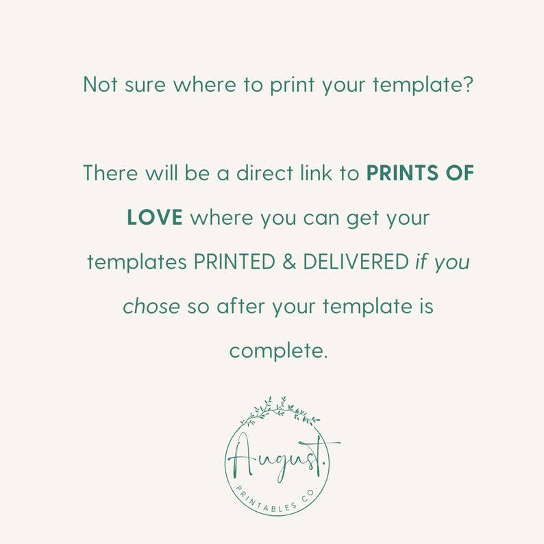 CREMA | A2 Thank You Card Template for Folded Card Personal Message ...