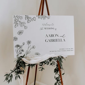 Wedding Welcome Sign | LOLITA | Editable Welcome Sign for Wedding Event