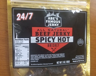 Spicy Hot Beef Jerky Brisket