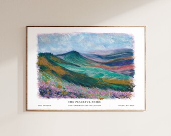Giclée Art Print, British Landscape Painting Print, Fine Art Print, Abstract Wall Art, Cottage Art Print, Nature Art Poster