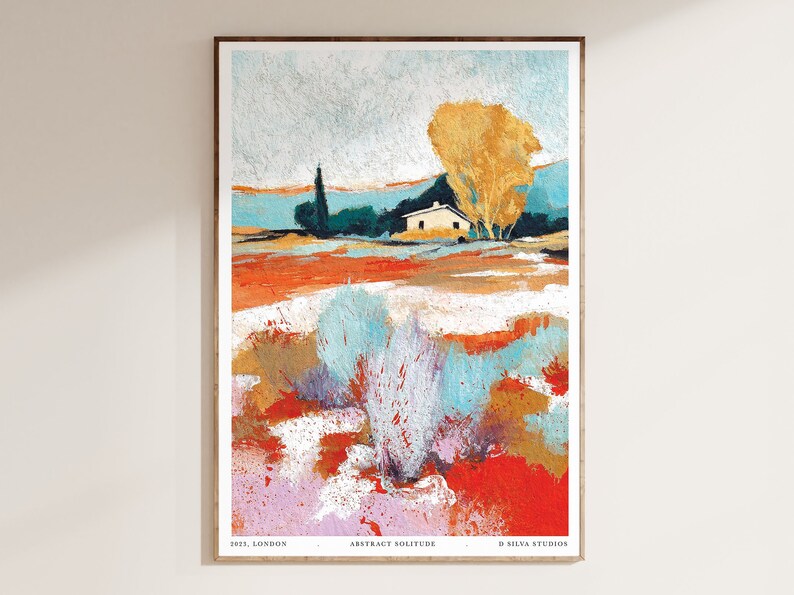 Giclée Art Print, Landscape Painting Print, Fine Art Print, Farmhouse Art Print, Colourful Wall Art, Ideal Housewarming Gift image 1