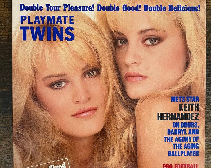Vintage September Playboy Magazine Karin And Mirjam Twins Etsy