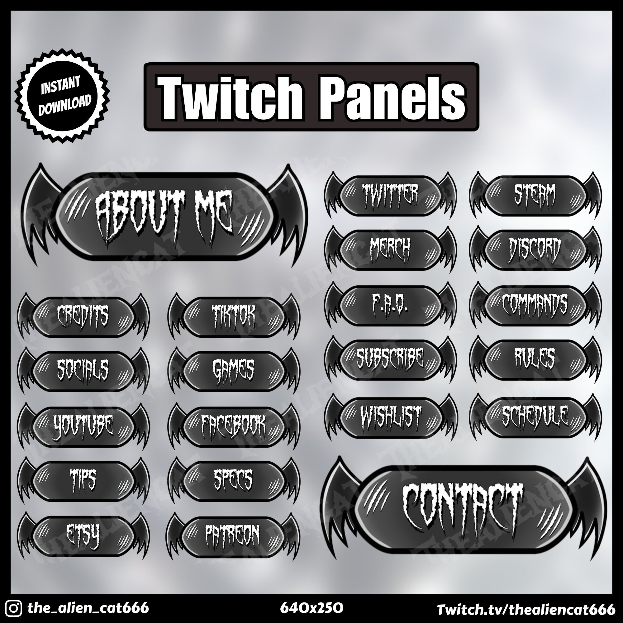 dark-black-demon-panels-for-twitch-640x250-goth-pagan-witchy-etsy