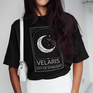 ACOTAR inspired Velaris t-shirt | A court of thorns and roses shirt | ACOMAF | Sarah J Maas | Fayre | Rhysand | Velaris |Bookish graphic-tee