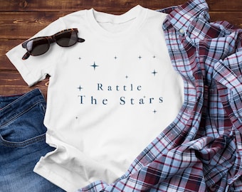 Gráfico Rattle the Stars / Camiseta inspirada en Throne of Glass por Sarah J Maas / Camiseta inspirada en TOG / SJM / Aelin Galathyneus / Camiseta libresca / Lector