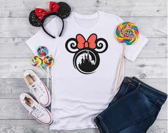 T-shirt Minnie Mouse / Camicia Disney World / Funky Mickey mouse design / T-shirt grafica Family Vacation