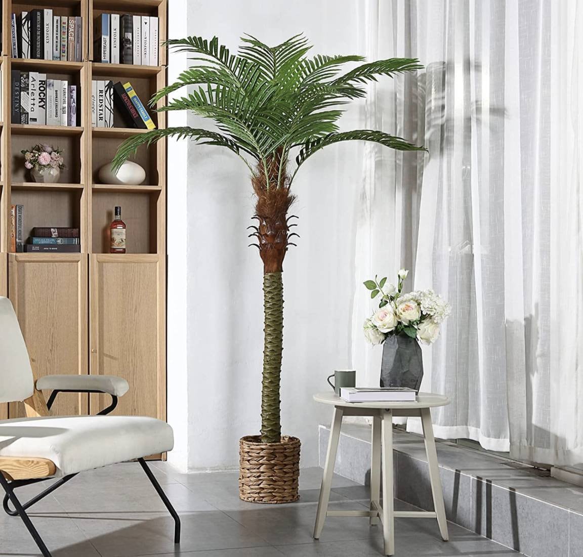 Artificial Sago Palm Tree Tall Fake Palm Plant With 9 Pcs Etsy