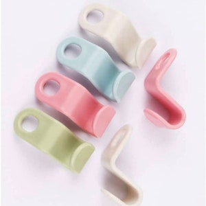 10pcs Triangle Shaped Clothes Hanger Connector Hooks Space Saving